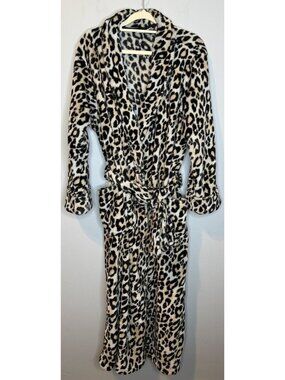 Women’s Natori Animal Print Robe One Size Fuzzy Plush XL